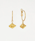 Earrings, Celestial Eye Hoop