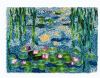 Artist Series Quilled Card - "Water Lilies", Monet