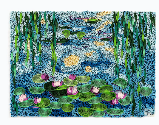 Artist Series Quilled Card - "Water Lilies", Monet