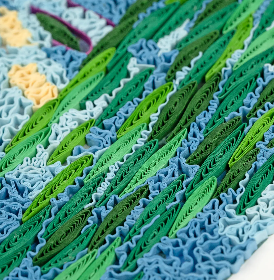 Artist Series Quilled Card - "Water Lilies", Monet