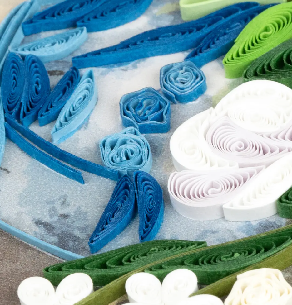 Artist Series Quilled Card - "Spring Bouquet" by Renoir