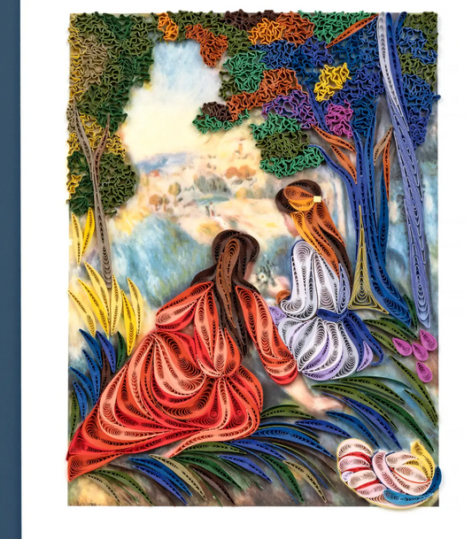 Artist Series Quilled Card - "In The Meadow", Renoir