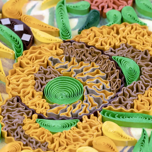 Artist Series Quilled Card - "Sunflowers", Van Gogh