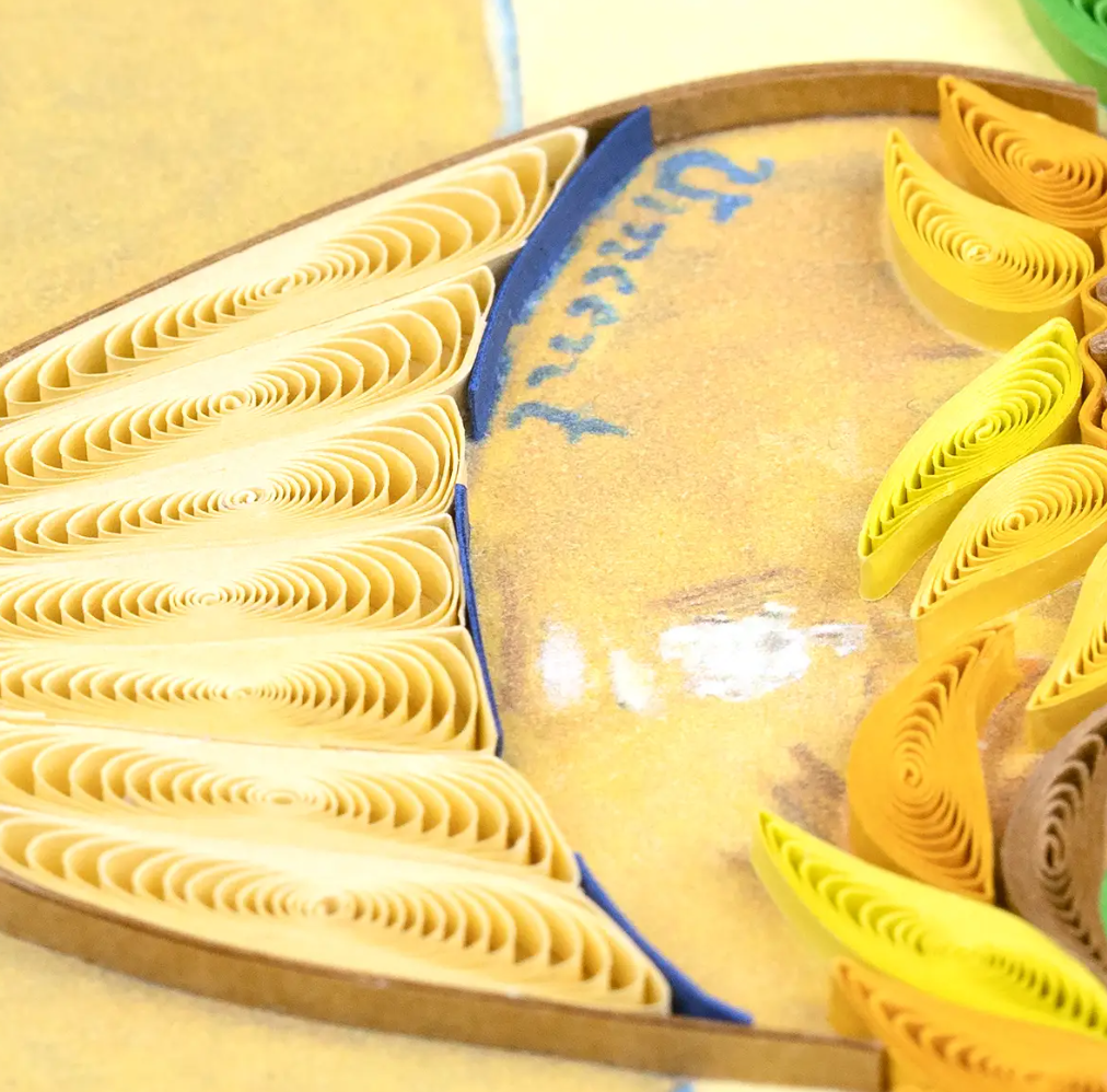 Artist Series Quilled Card - "Sunflowers", Van Gogh