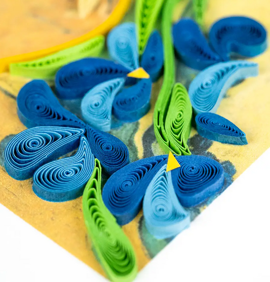 Artist Series Quilled Card - "Irises", Van Gogh