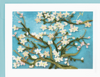 Artist Series Quilled Card - "Almond Blossoms", Van Gogh