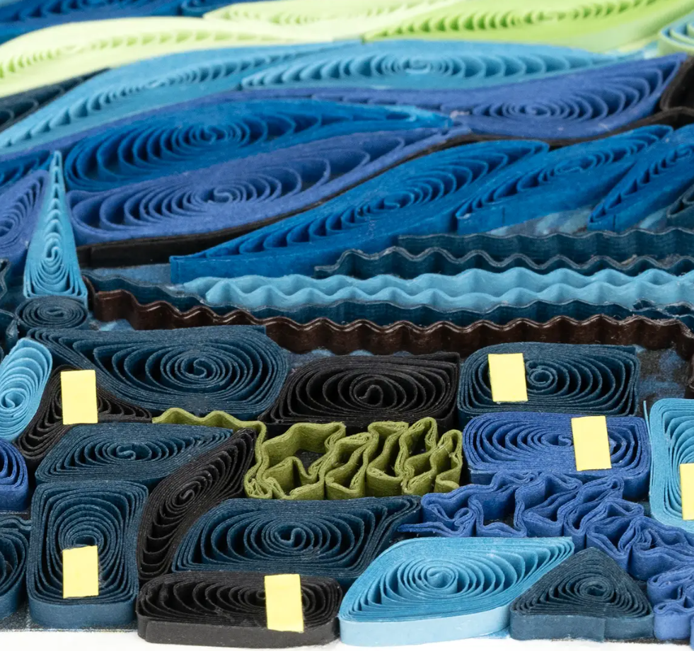 Artist Series Quilled Card- "Starry Night", Van Gogh