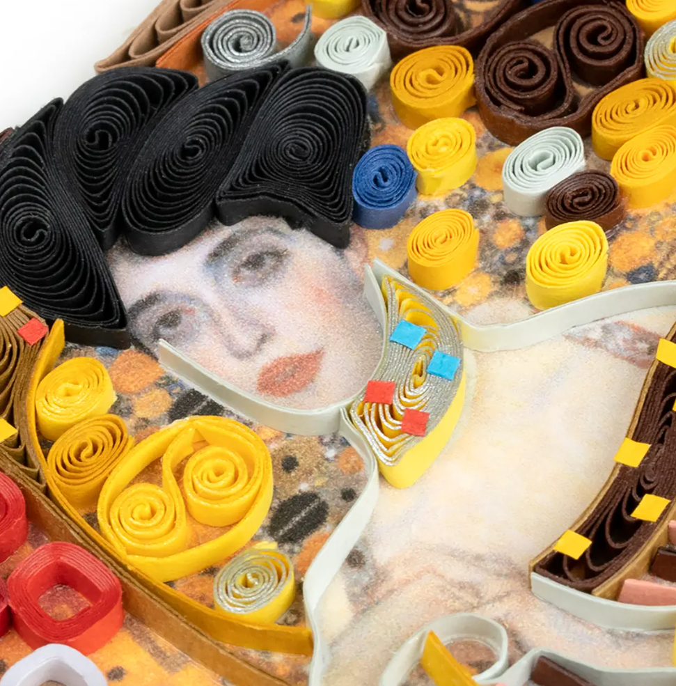 Artist Series Quilled Card- "The Lady In Gold", Klimt