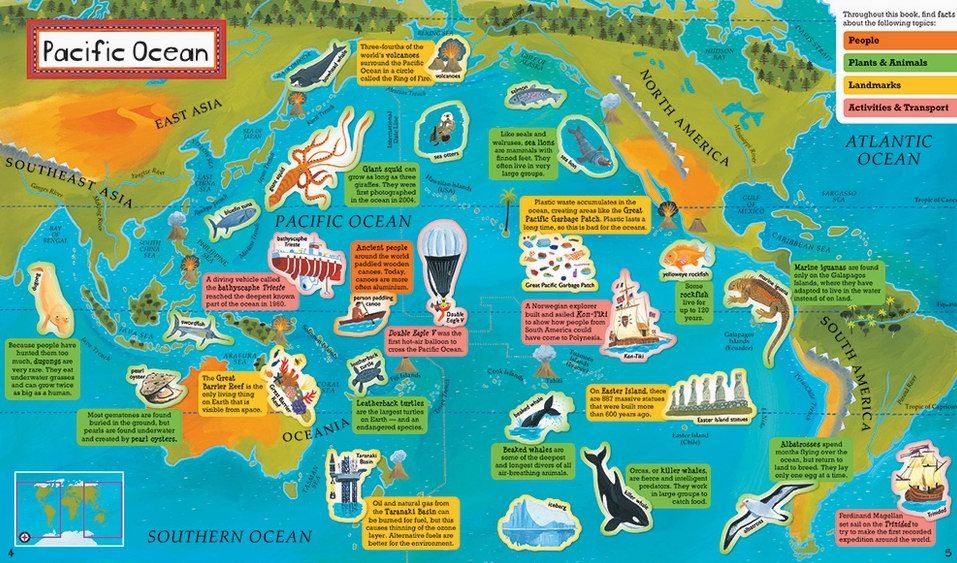 "World Atlas", Sticker Book