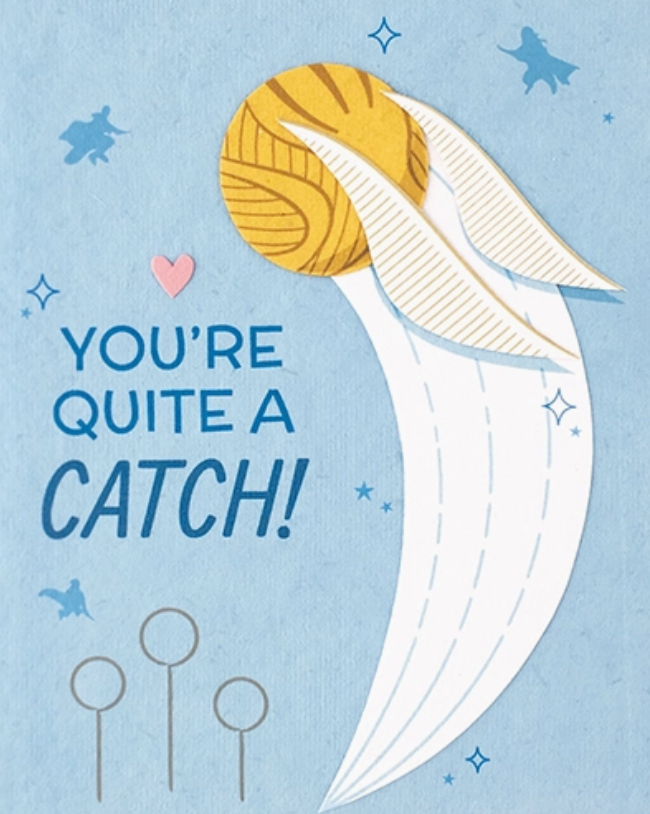 Recycled Paper Cards, "Quite a Catch Love"