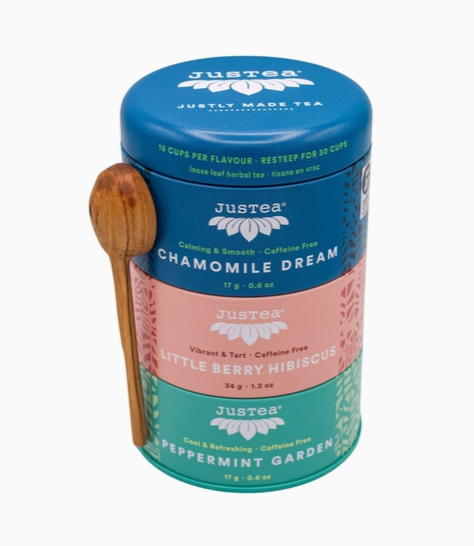 Looseleaf Tea w/Spoon, "Herbal Tea Trio"