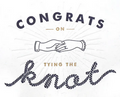 Recycled Paper Cards, "Tying the Knot"