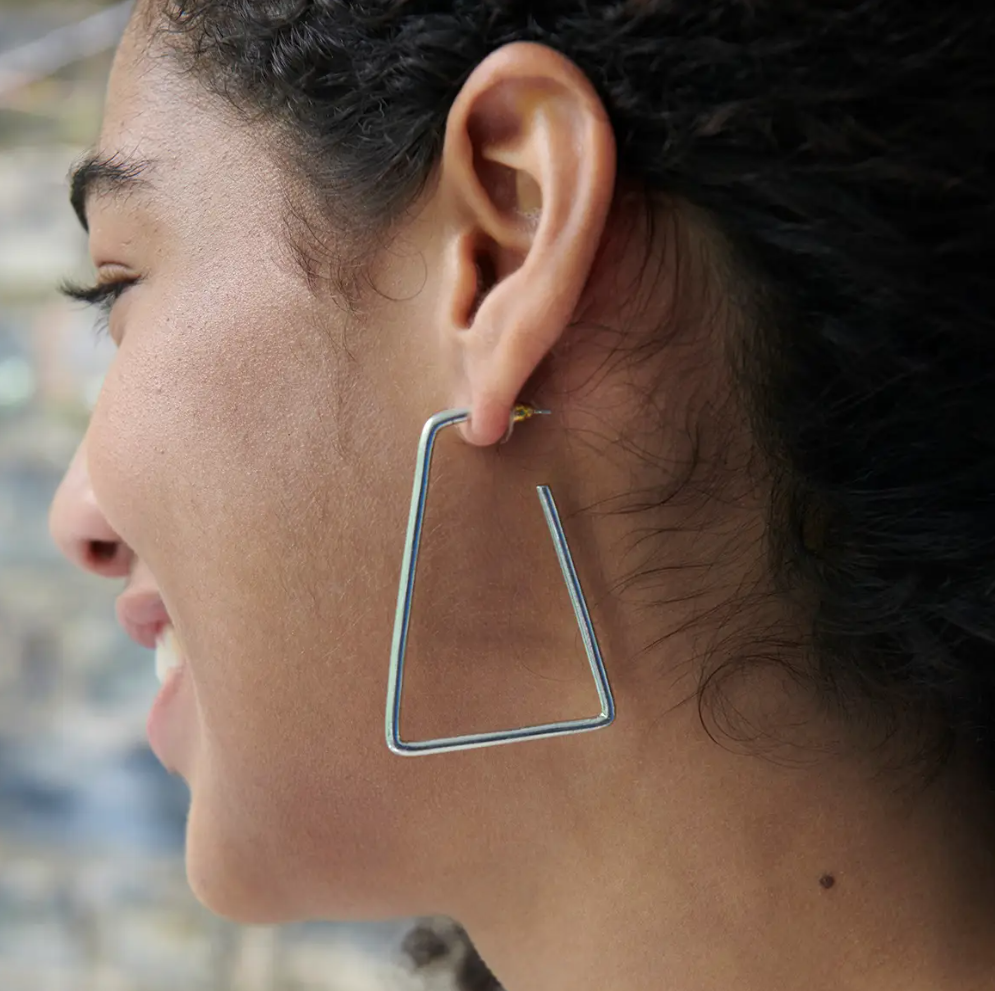 Earrings, "Isosceles Hoops"