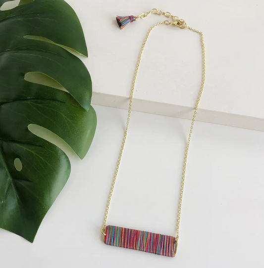 Necklace, "Rainbow Raja Pendant"