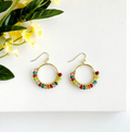 Earrings, "Kaleidoscope Hoops"