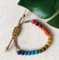 Kantha Rainbow Slide Bracelet