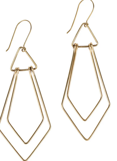 Wire "Art Deco" Earrings