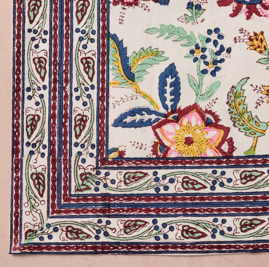 Napkin, Blockprinted Cotton, "Zaina"
