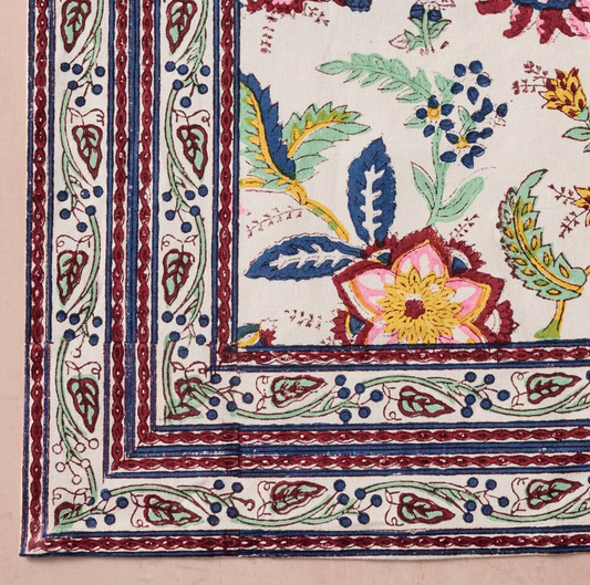 Napkin, Blockprinted Cotton, "Zaina"