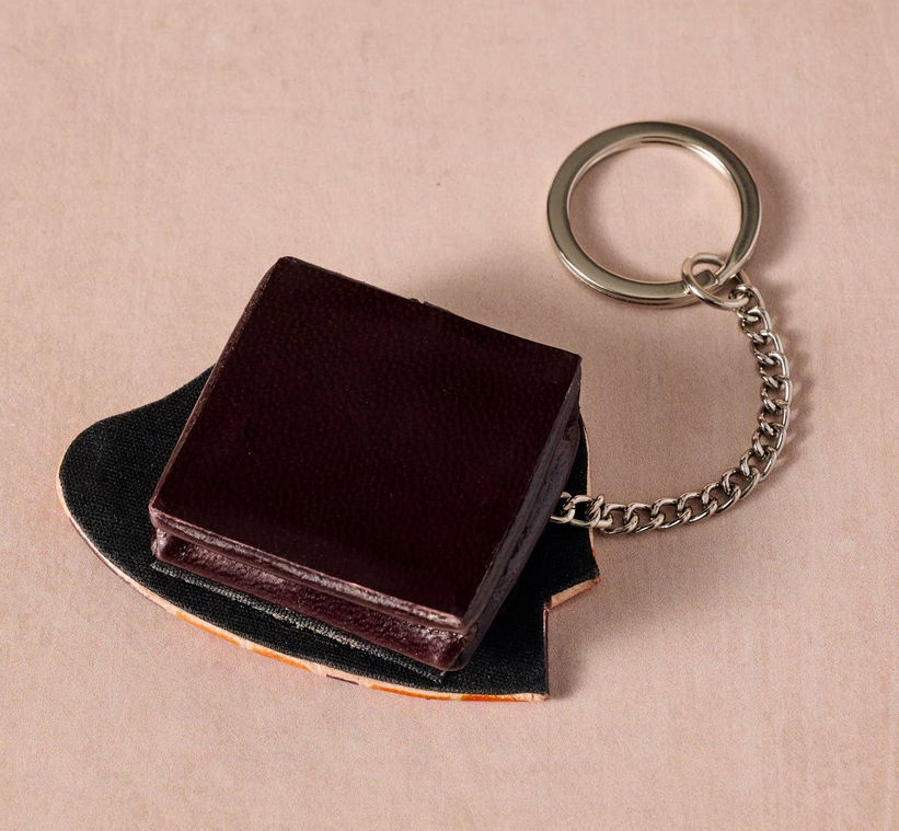 Keychain, Leather "Tara" Turtle