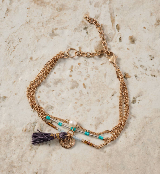 Multi Strand Bracelet, "Darsha"