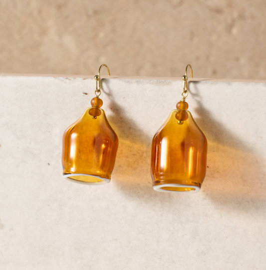 Hand Blown Glass "Chamak" Earrings