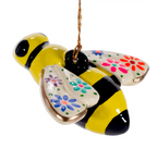 Ceramic "Confetti" Bee Ornament
