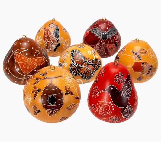 Pollinator Gourd Ornament Assortment