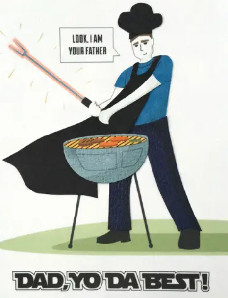 Recycled Paper Card, "Dad Yo Da Best"