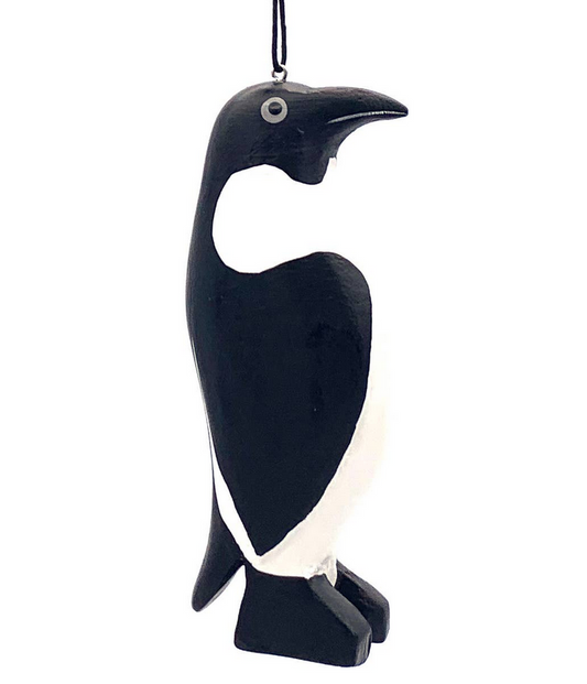 Penguin Balsa Ornament