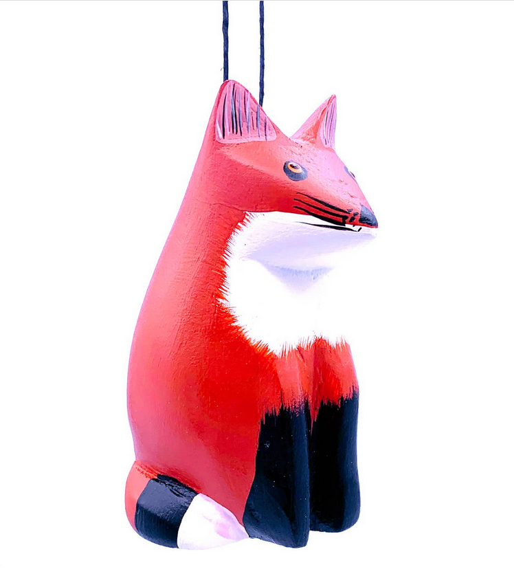Fox Balsa Ornament
