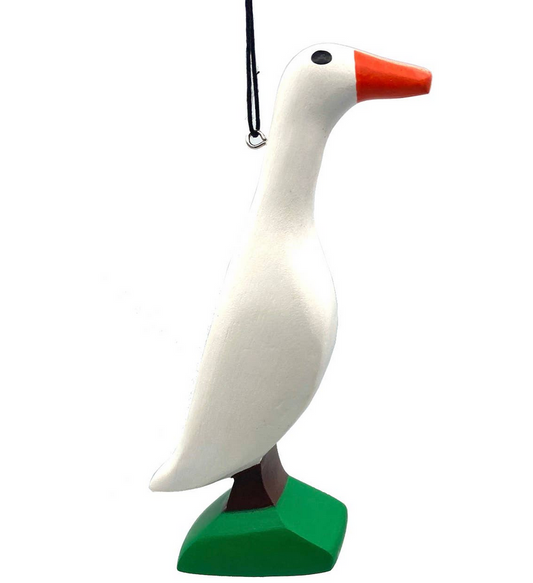 Runner Duck Balsa Ornament