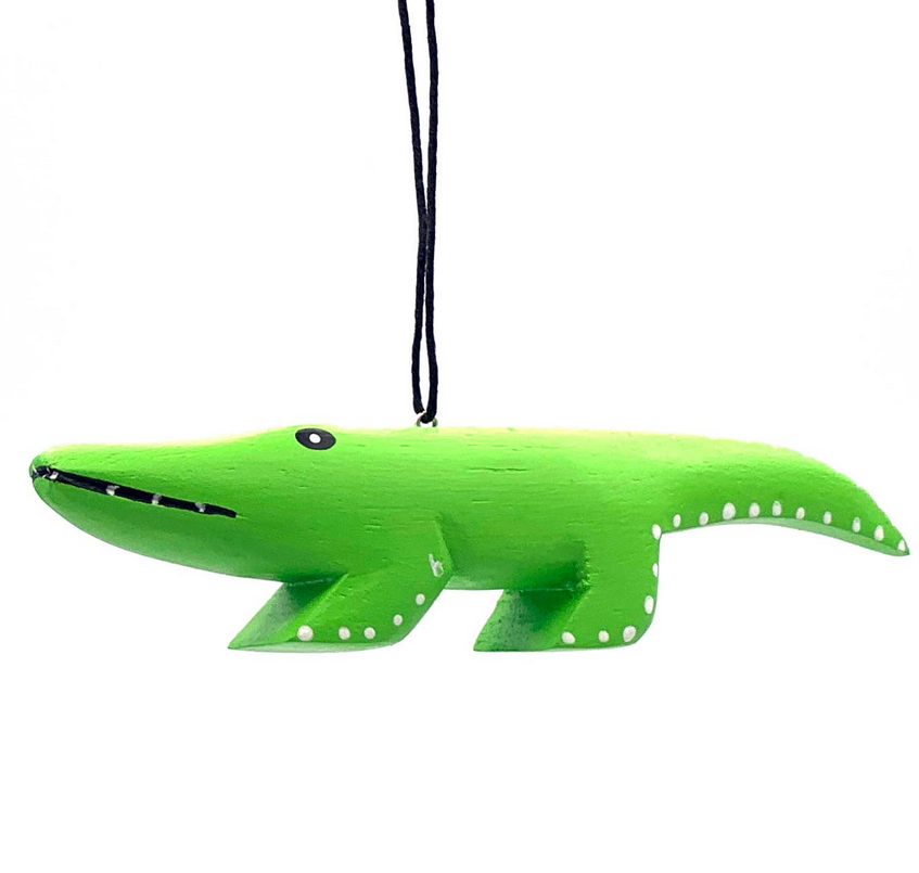 Alligator Balsa Ornament