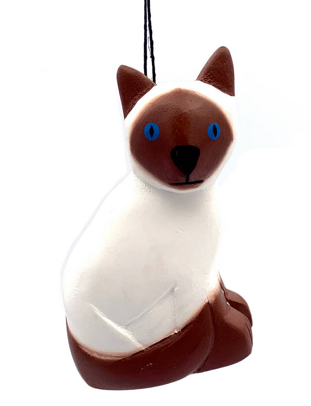 Siamese Cat Balsa Ornament