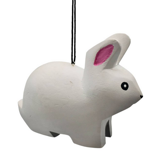 Rabbit Balsa Ornament