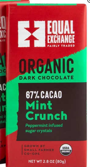Mint Crunch 67% Dark Chocolate Bar