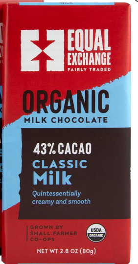 CHOCOLATE EE, MILK CHOCOLATE