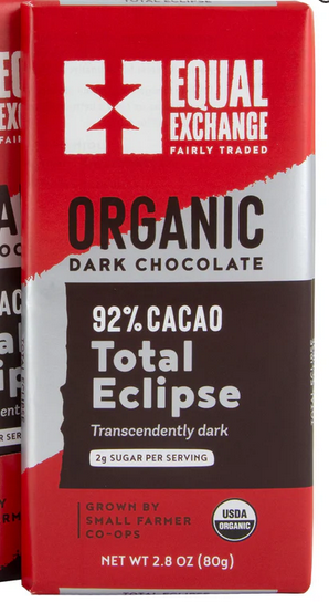"Total Eclipse" 92% Dark Chocolate Bar