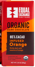 Orange Infused 66% Dark Chocolate Bar