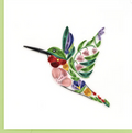 Quilled Greeting Card, "Decorative Floral Bird"