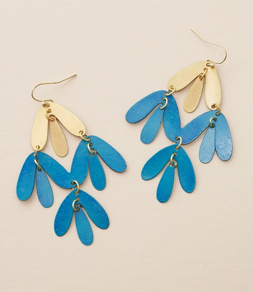 ERRG, "Chameli Chandelier, Teal Patina"