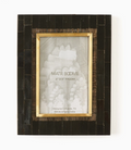 Frame, 4X6 Carved Horn Brass Inlay "Andhera"
