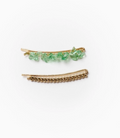 Hair Pins, Brass Beads and Semi-Precious Stone "Indali"