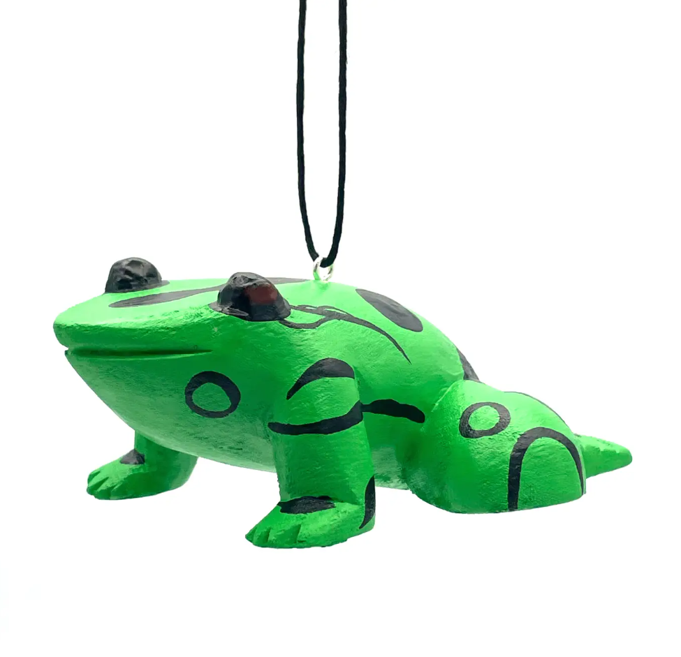 Poison Dart Frog Balsa Ornament