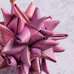 Ornament, Pink Folded Palm Leaf "Supernova"