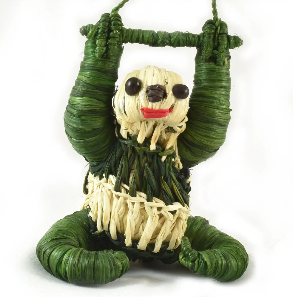 Sloth Woven Ornament