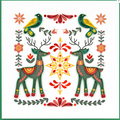 Quilled Greeting Card, "Scandinavian Christmas"