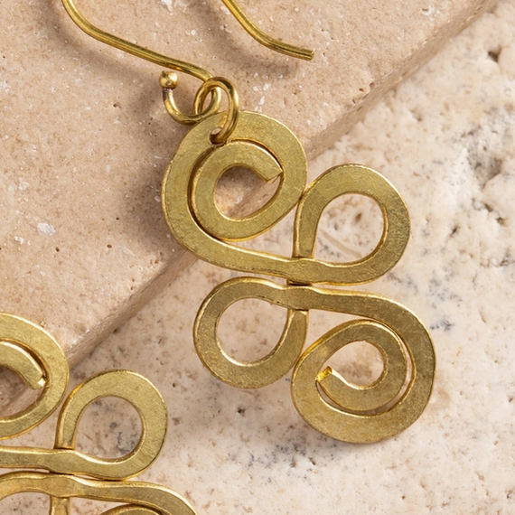 "Nyoka" Infinity Swirl Earrings