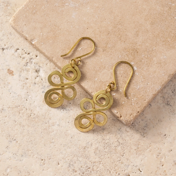 "Nyoka" Infinity Swirl Earrings