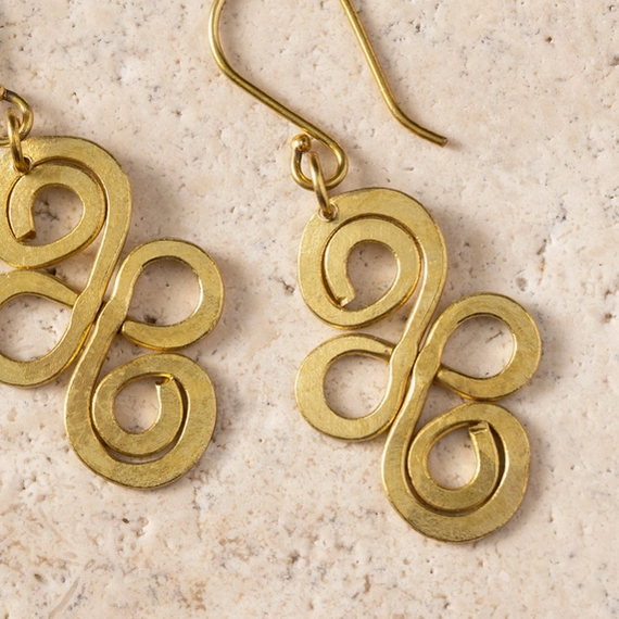 "Nyoka" Infinity Swirl Earrings